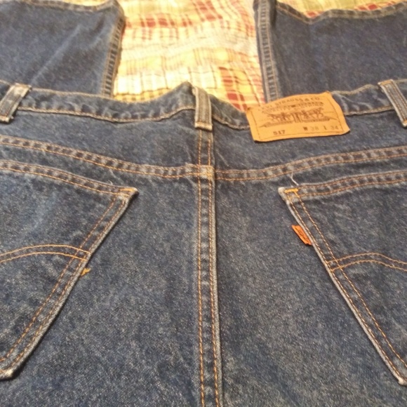 Vintage 517 Levi's Orange Tab/Stitch 38x34 (36X33) - Picture 3 of 8
